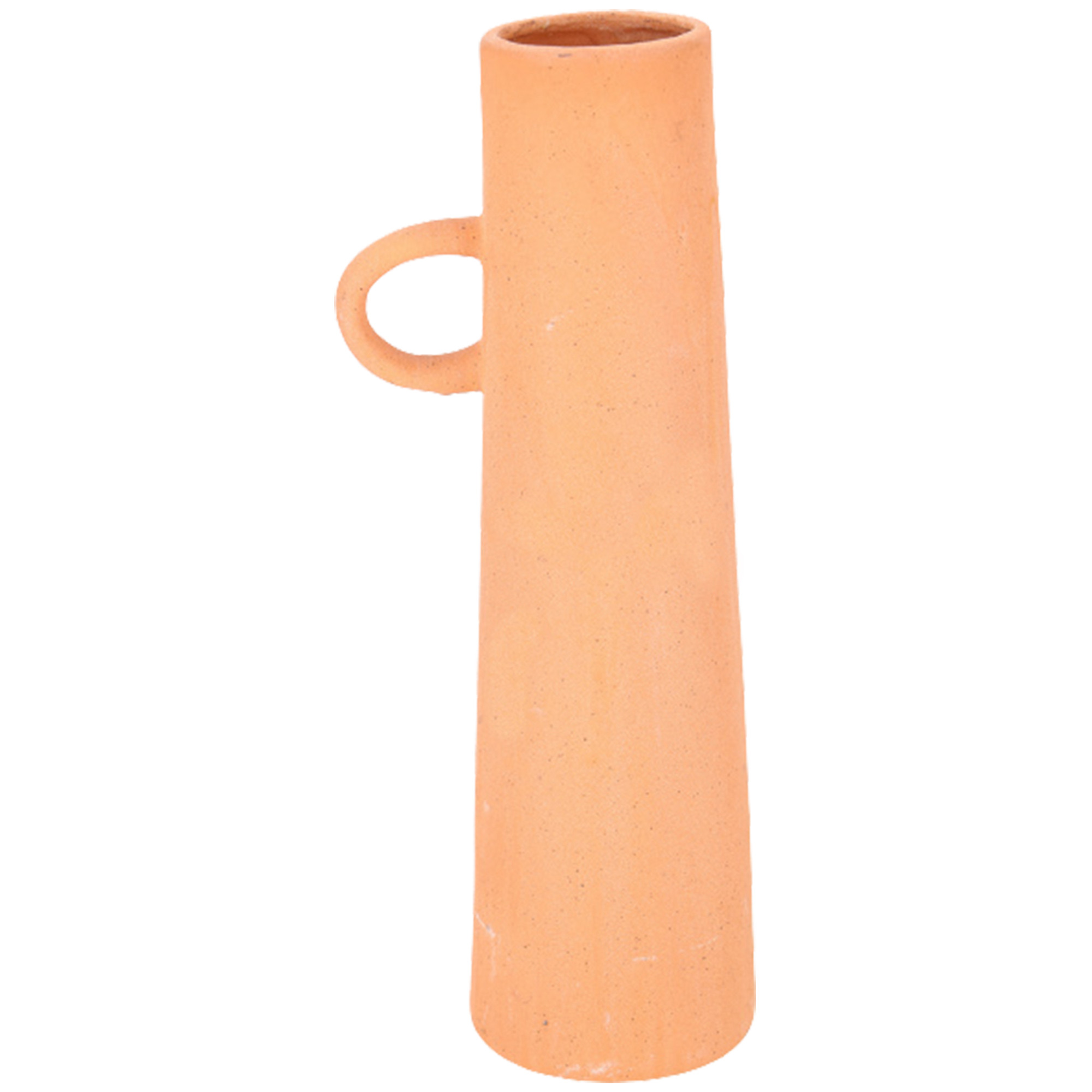  Keramik Vase Alisa, D10cm, H36cm, terra